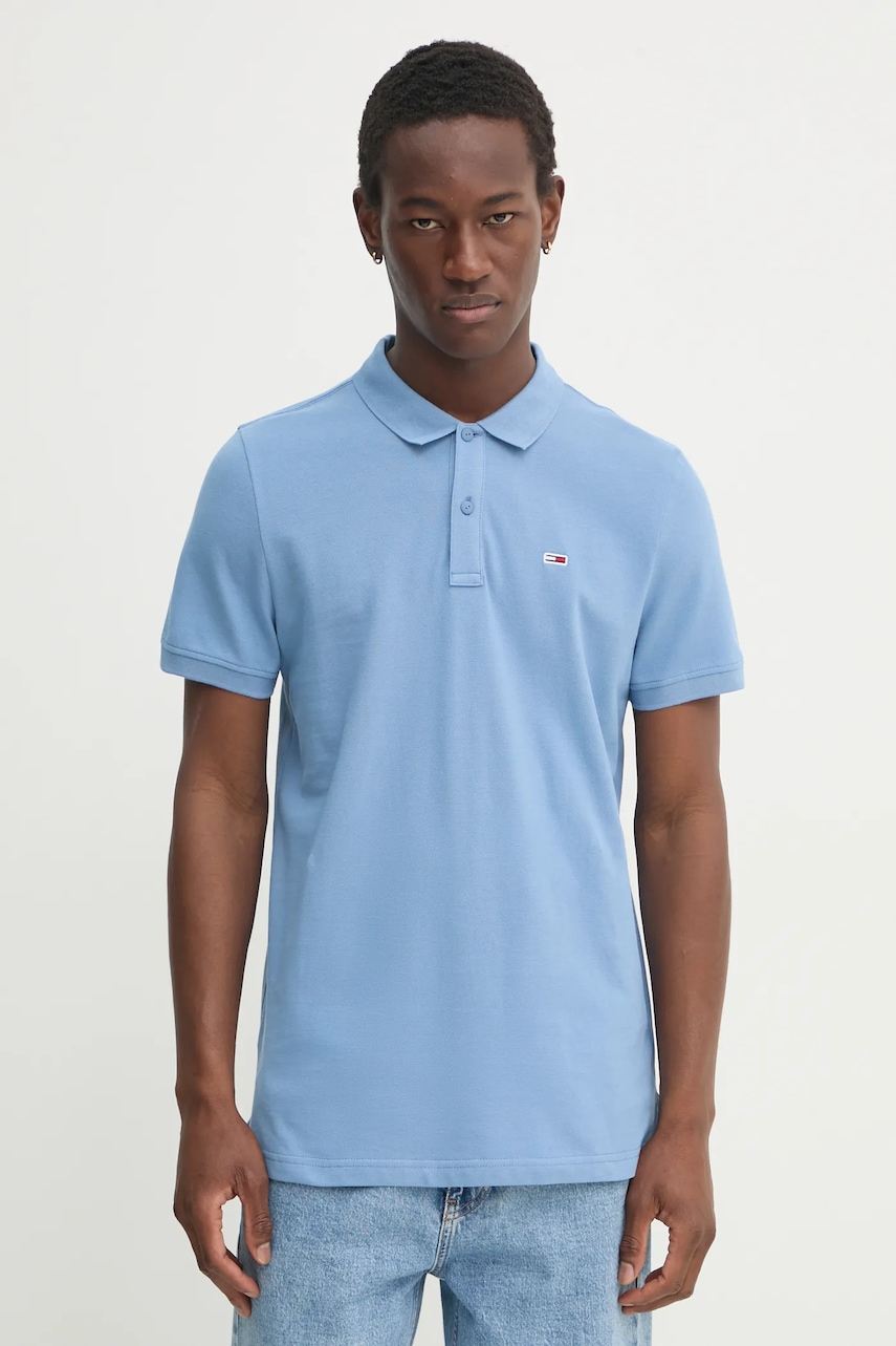 Tommy Jeans  Bavlněné polo tričko