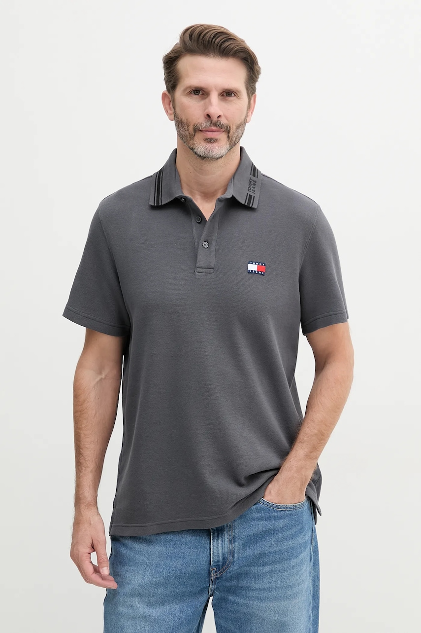 Tommy Jeans  Bavlněné polo tričko