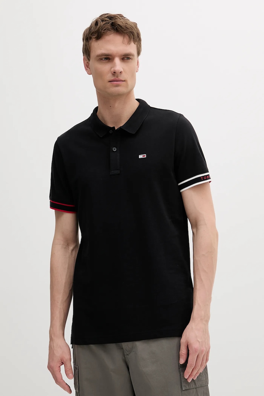 Tommy Jeans  Bavlněné polo tričko