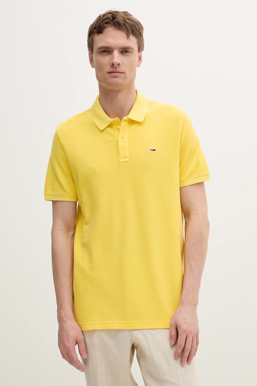 Tommy Jeans  Bavlněné polo tričko