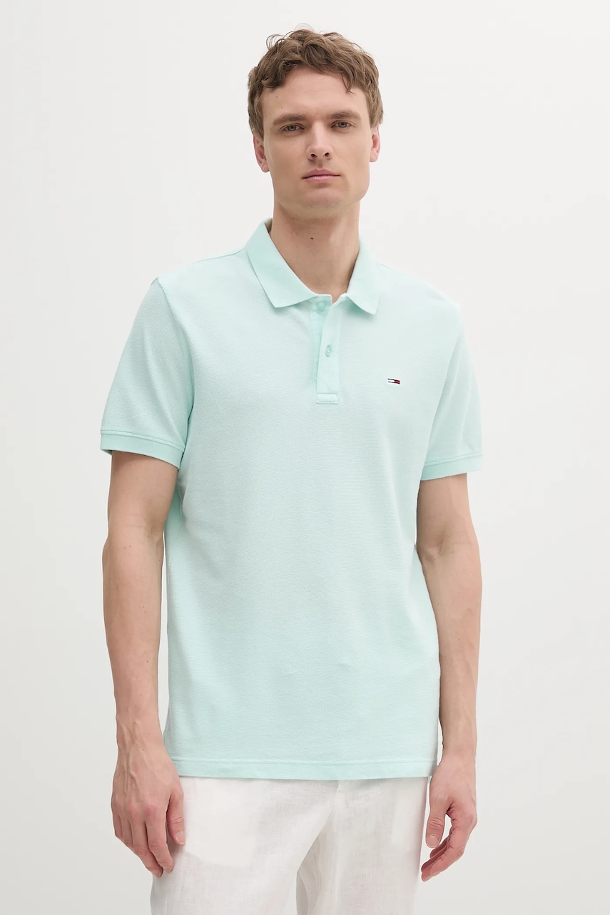 Tommy Jeans  Bavlněné polo tričko