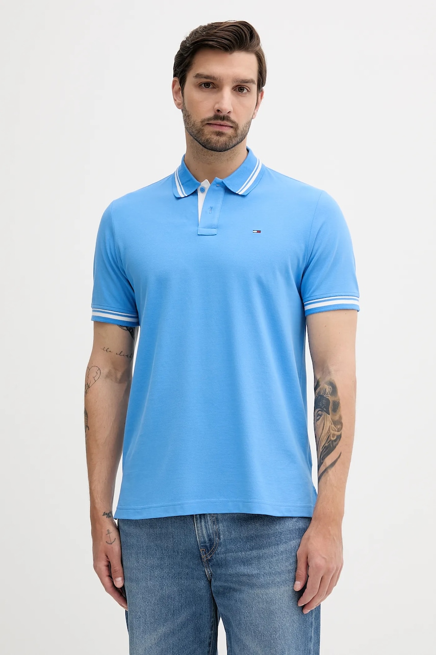 Tommy Jeans  Bavlněné polo tričko