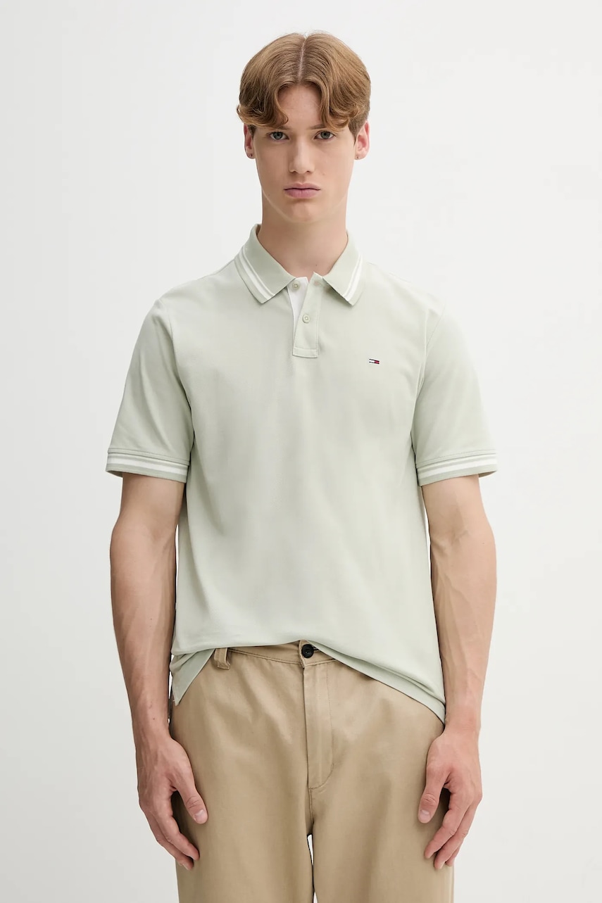 Tommy Jeans  Bavlněné polo tričko
