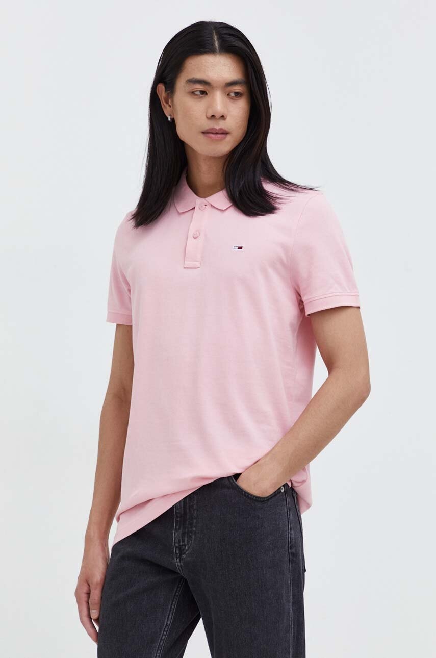 Tommy Jeans  Bavlněné polo tričko