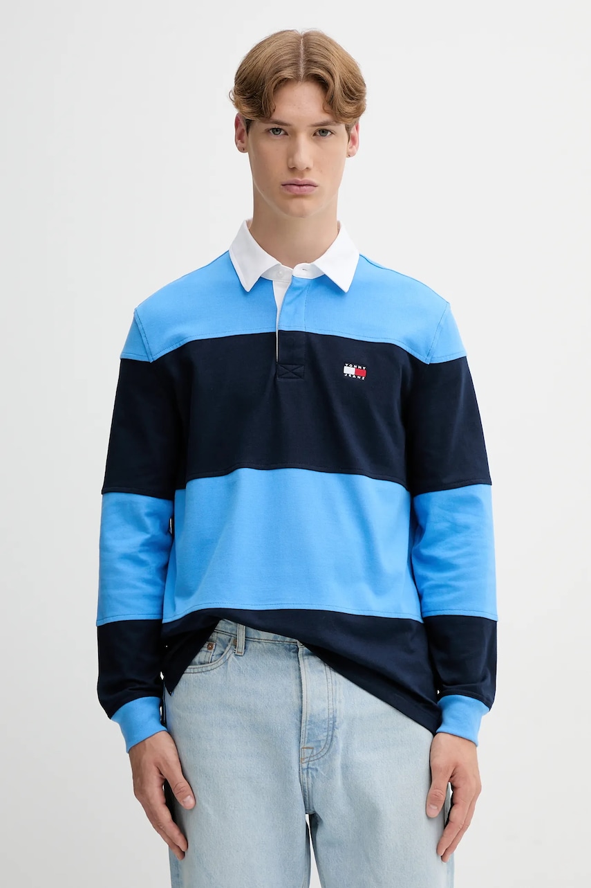 Tommy Jeans  Bavlněné tričko s dlouhým rukávem