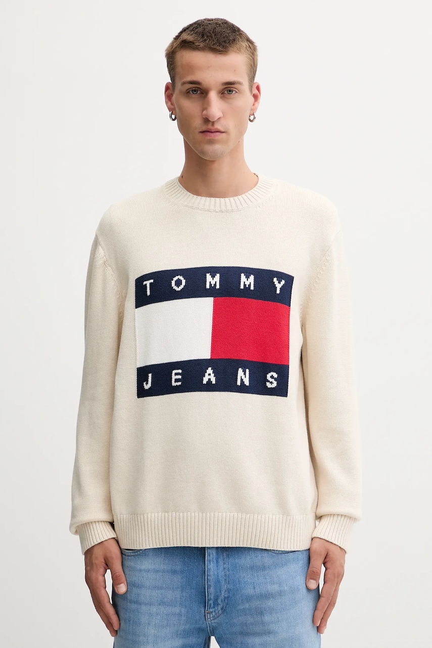 Tommy Jeans  Bavlněný svetr