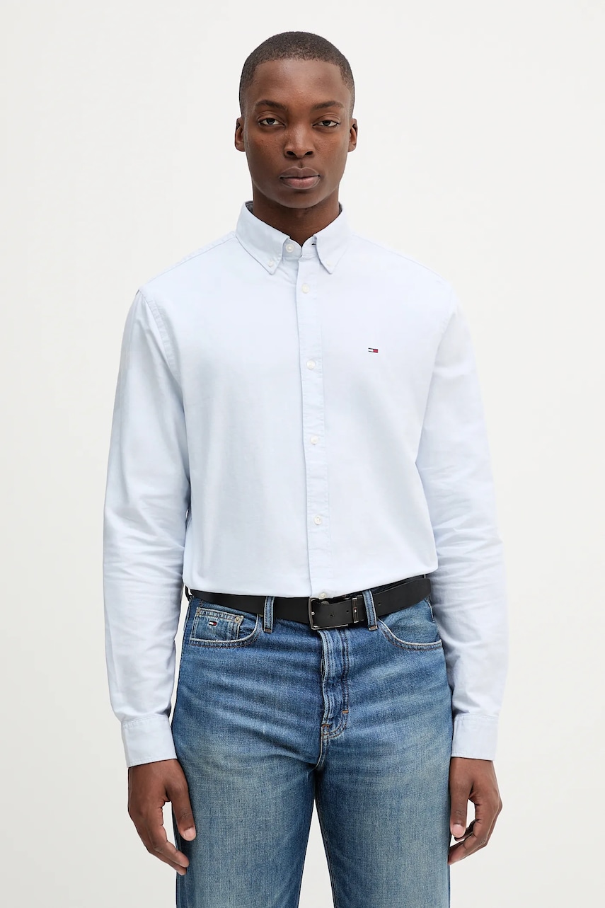 Tommy Jeans  košile pánská bavlněná
