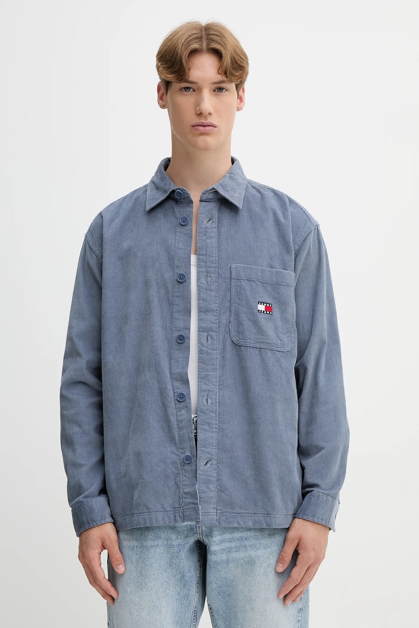 Tommy Jeans  košile pánská bavlněná
