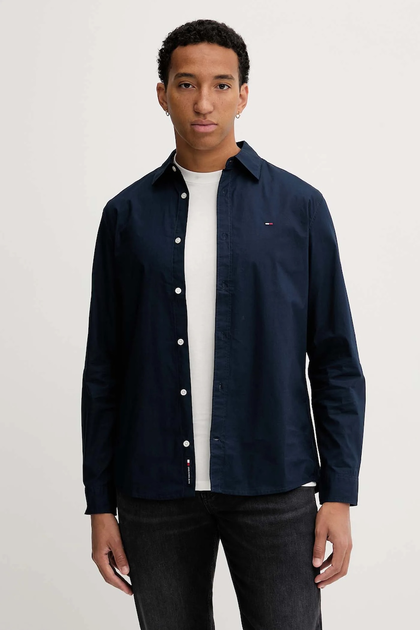 Tommy Jeans  košile pánská bavlněná