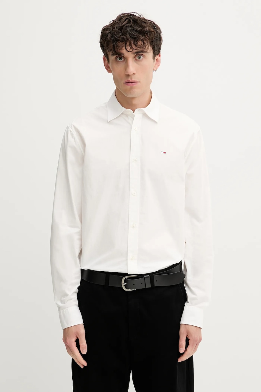 Tommy Jeans  košile pánská bavlněná