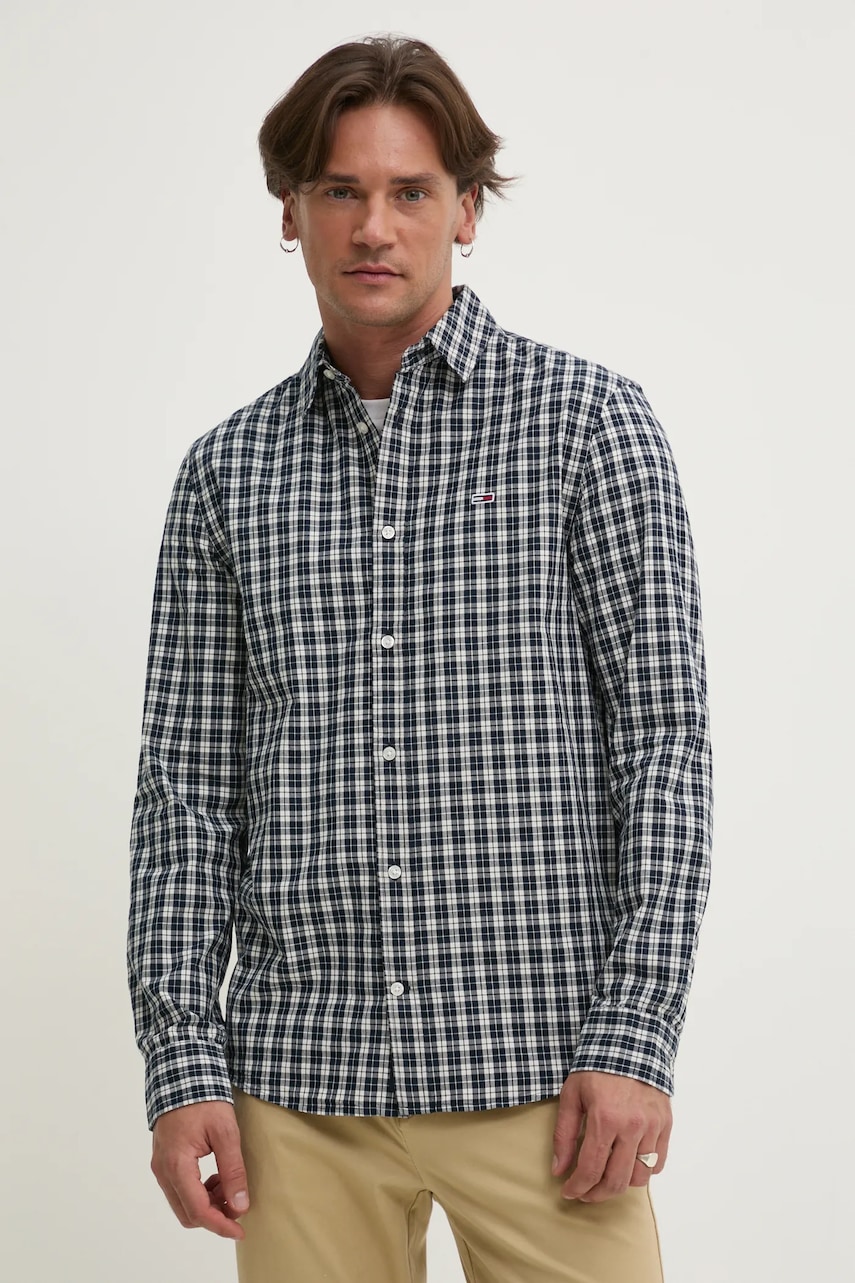 Tommy Jeans  košile pánská bavlněná