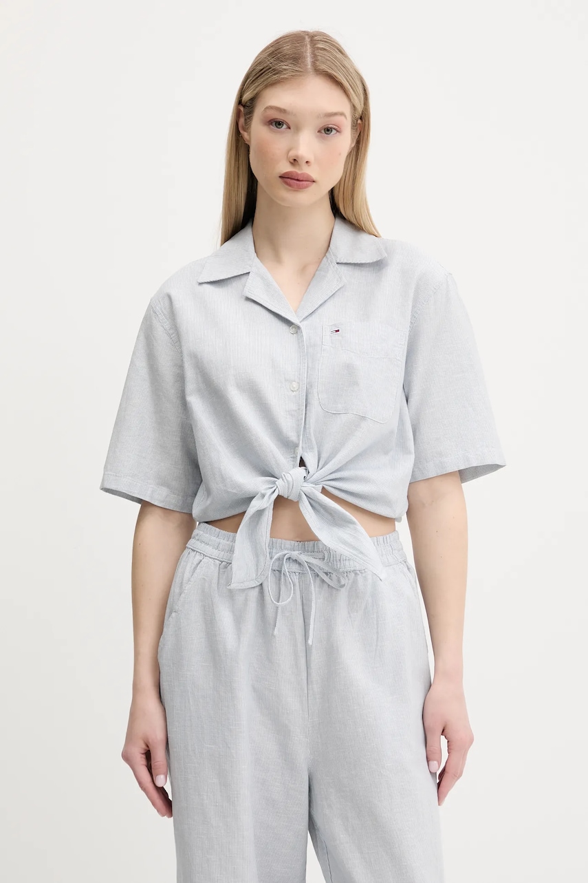 Tommy Jeans  Košile s příměsí lnu
