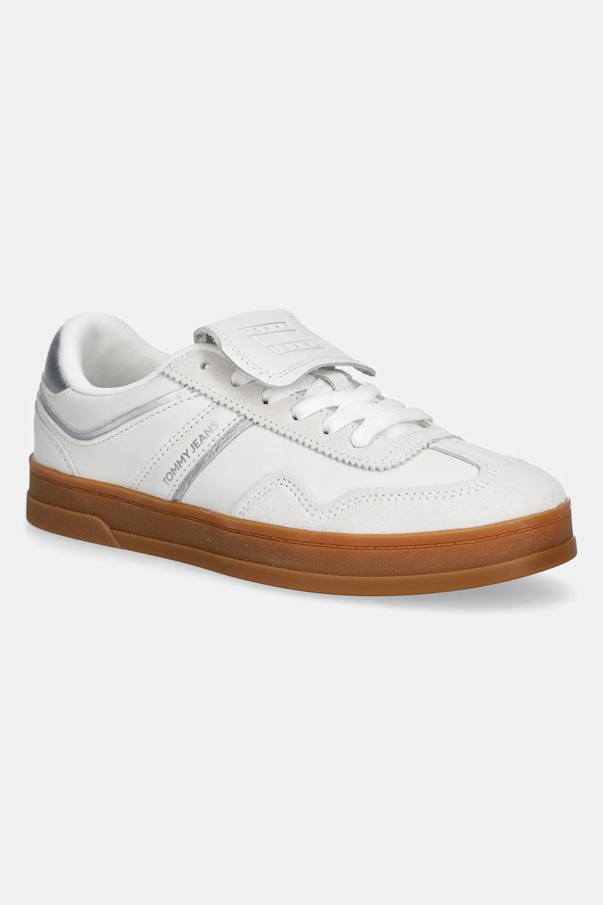 Tommy Jeans  Kožené sneakers boty  THE GREENWICH FLAP