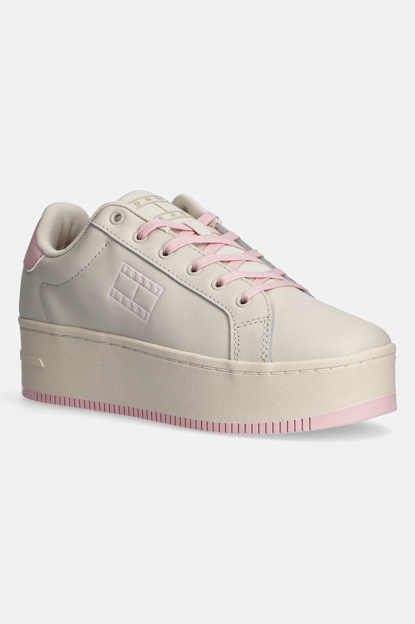 Tommy Jeans  Kožené sneakers boty  TJW FLATFORM ESS