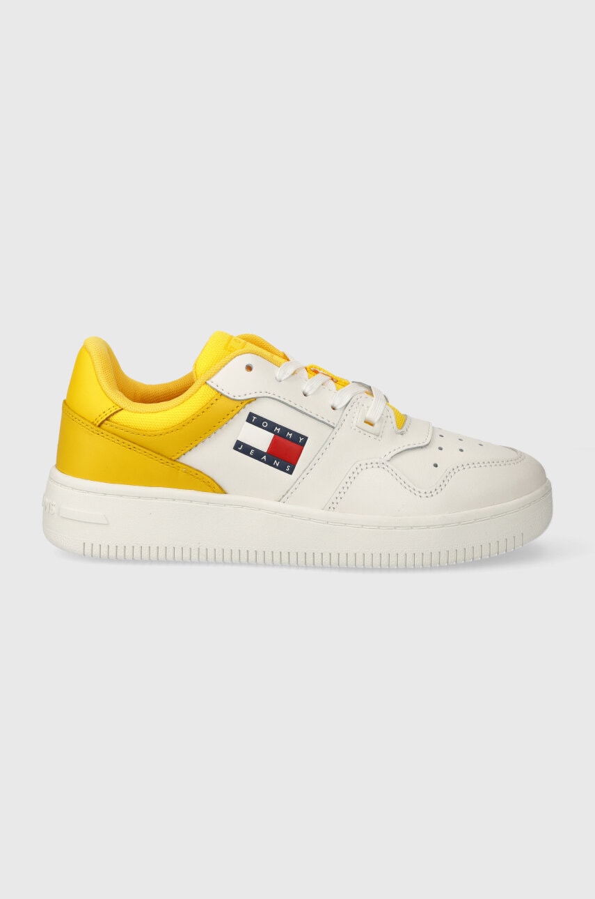 Tommy Jeans  Kožené sneakers boty  TJW RETRO BASKET ESS