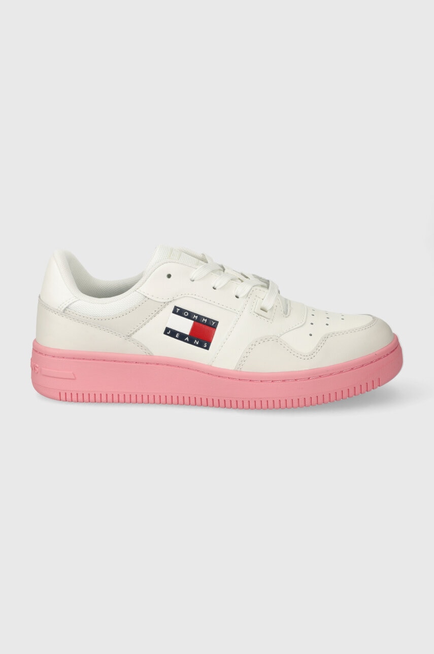 Tommy Jeans  Kožené sneakers boty  TJW RETRO BASKET ESS