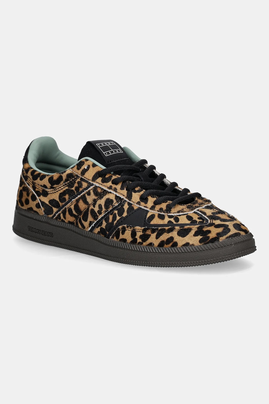 Tommy Jeans  Kožené tenisky  THE GREENWICH EDGE LEOPARD