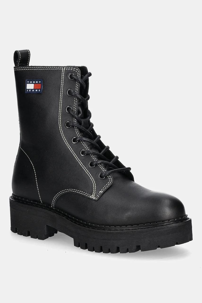 Tommy Jeans  Kožené workery  TJW URBAN LACE UP BOOT