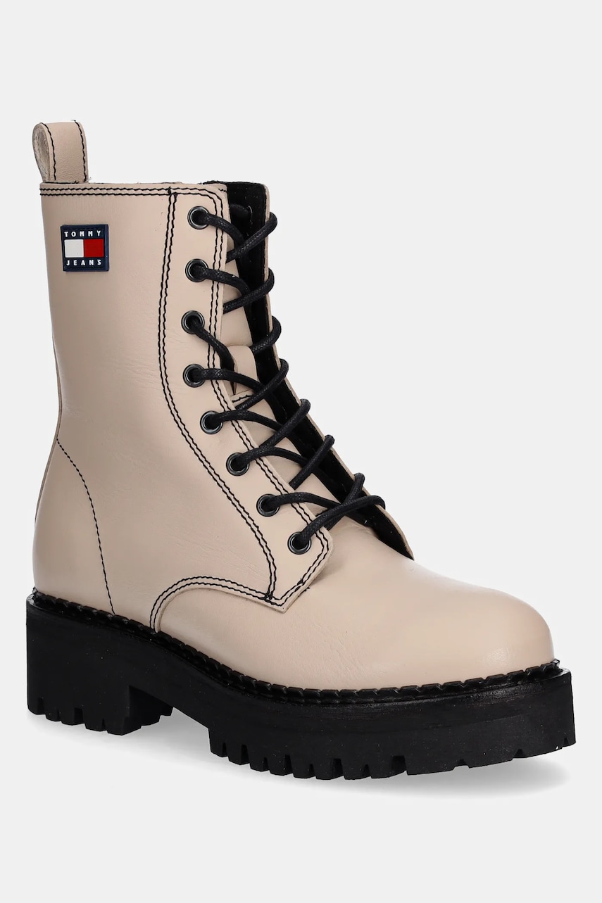 Tommy Jeans  Kožené workery  TJW URBAN LACE UP BOOT