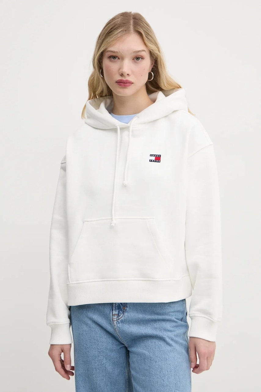 Tommy Jeans  mikina s kapucí dámská bavlněná