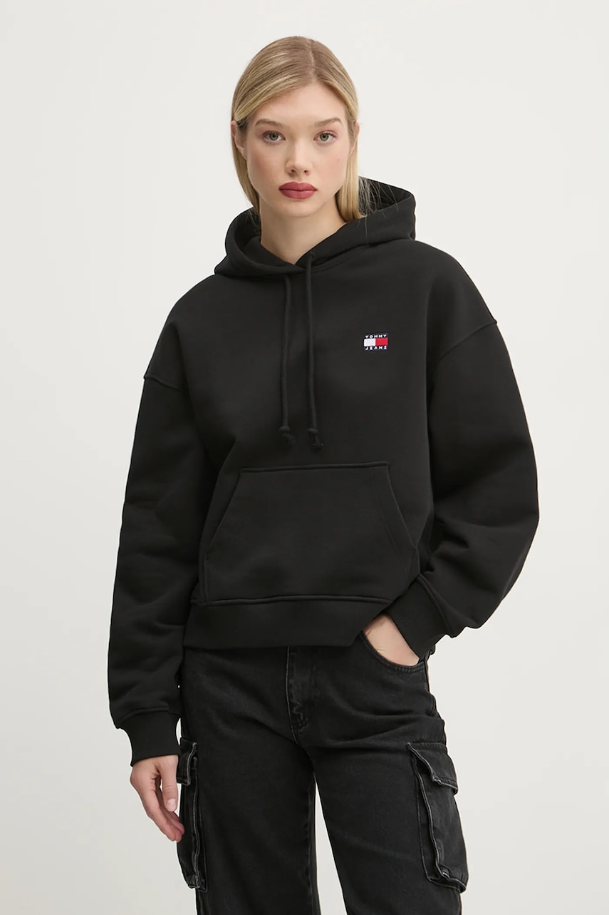 Tommy Jeans  mikina s kapucí dámská bavlněná