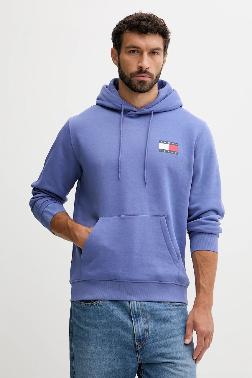 Tommy Jeans  mikina s kapucí pánská s bavlnou