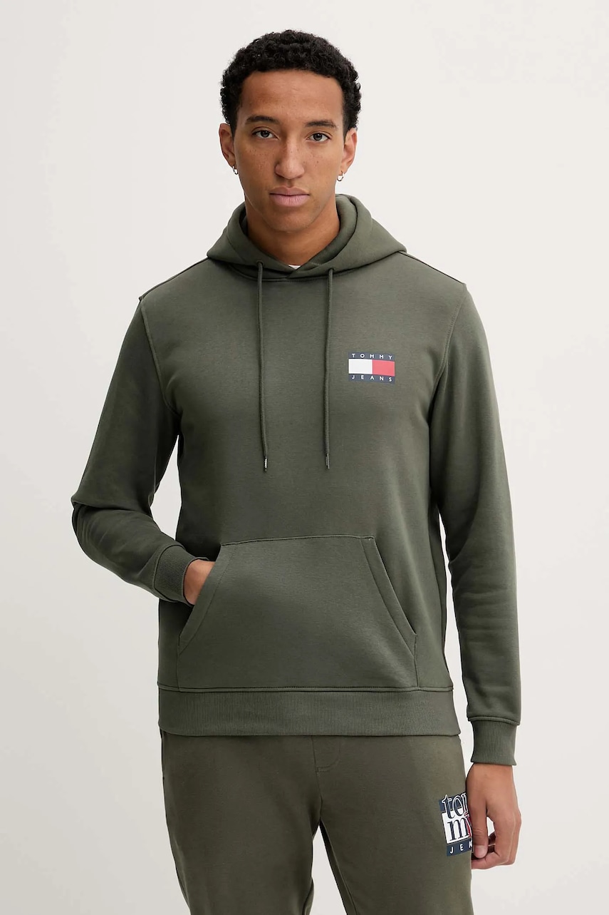 Tommy Jeans  mikina s kapucí pánská s bavlnou