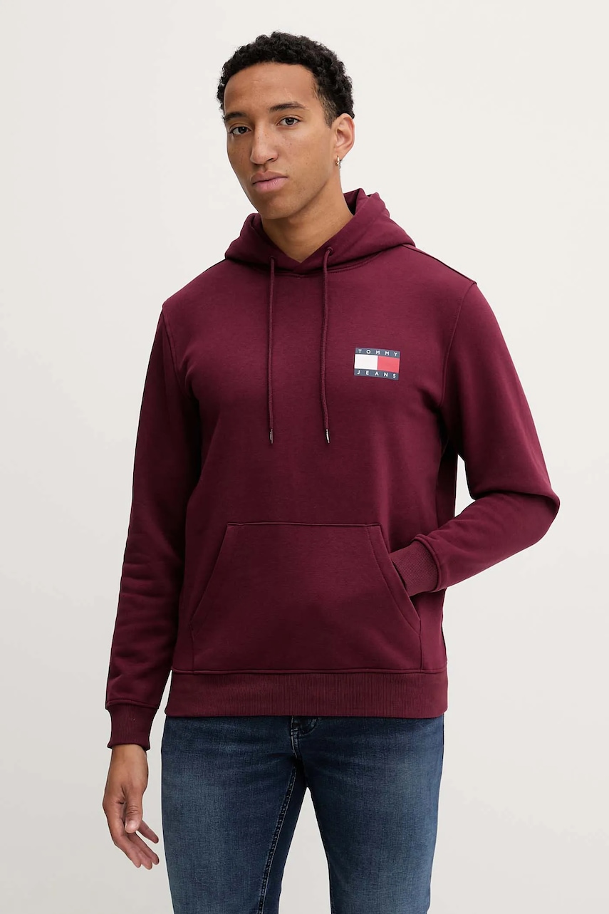 Tommy Jeans  mikina s kapucí pánská s bavlnou