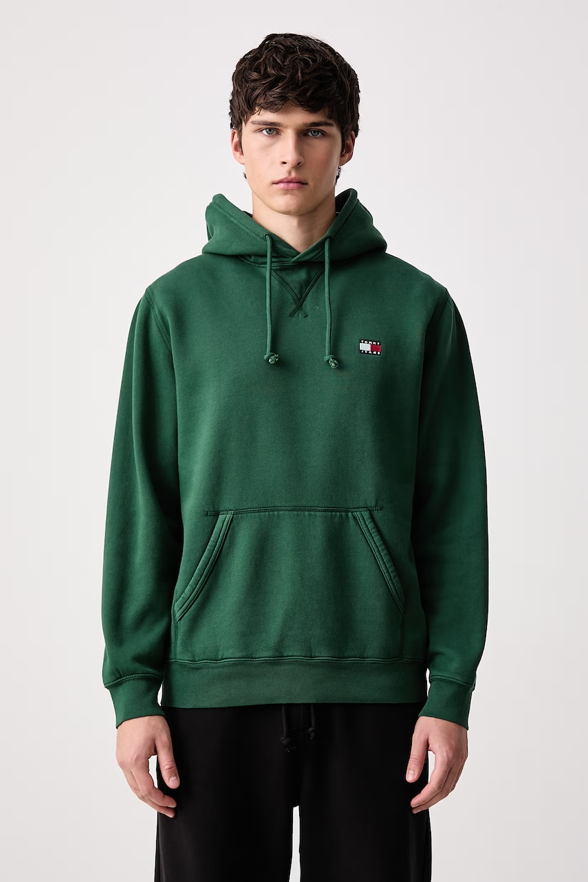 Tommy Jeans  mikina s kapucí pánská s bavlnou