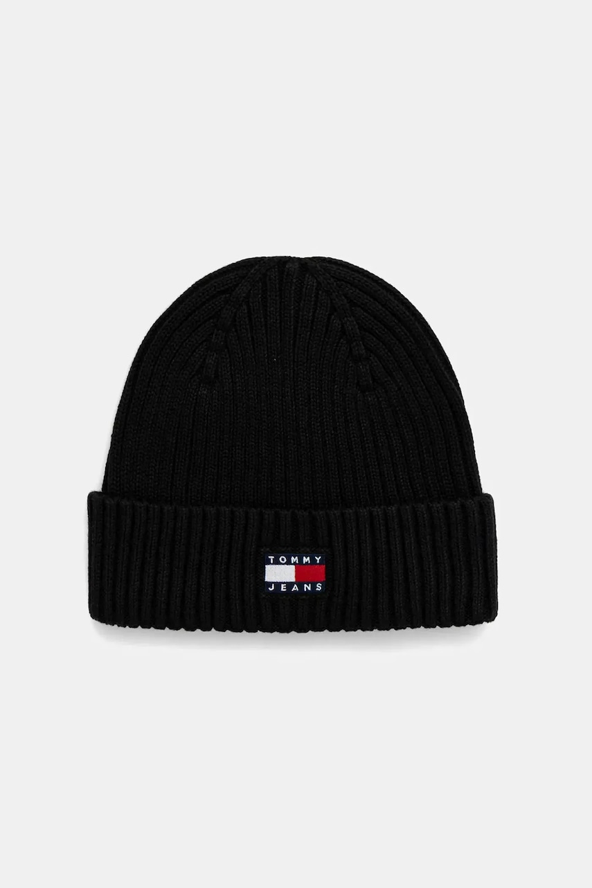 Tommy Jeans  pletená čepice pánská bavlněná