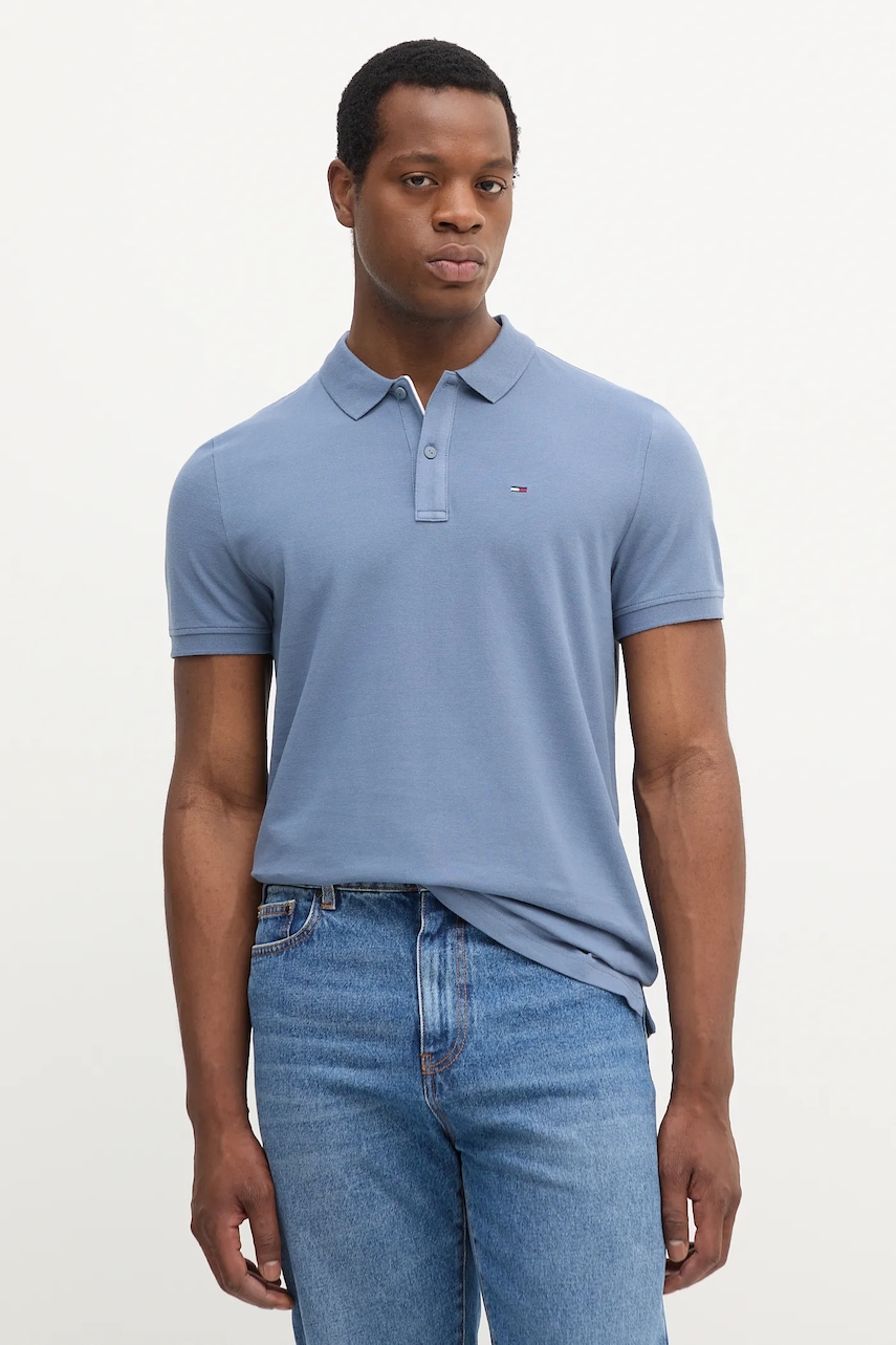 Tommy Jeans  polo pánské bavlněné