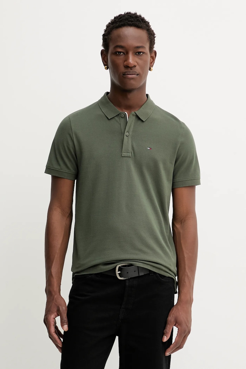 Tommy Jeans  polo pánské bavlněné