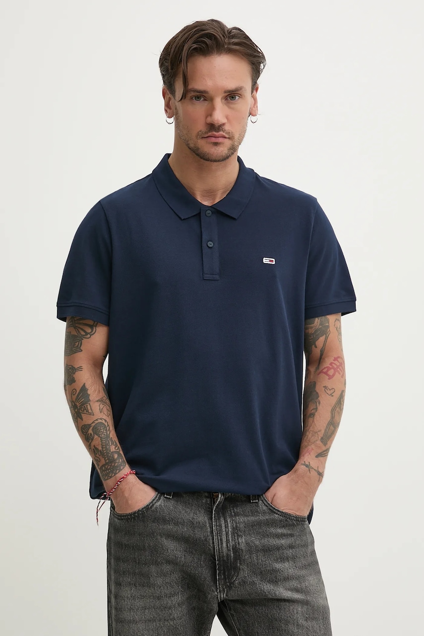 Tommy Jeans  polo pánské bavlněné