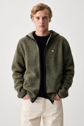 Tommy Jeans  rozepínací mikina pánská fleecová
