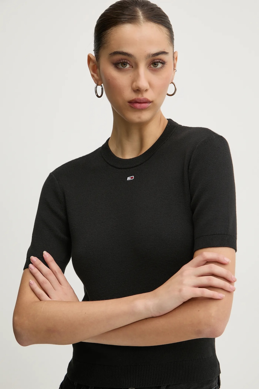 Tommy Jeans  svetr s krátkým rukávem dámský bavlněný