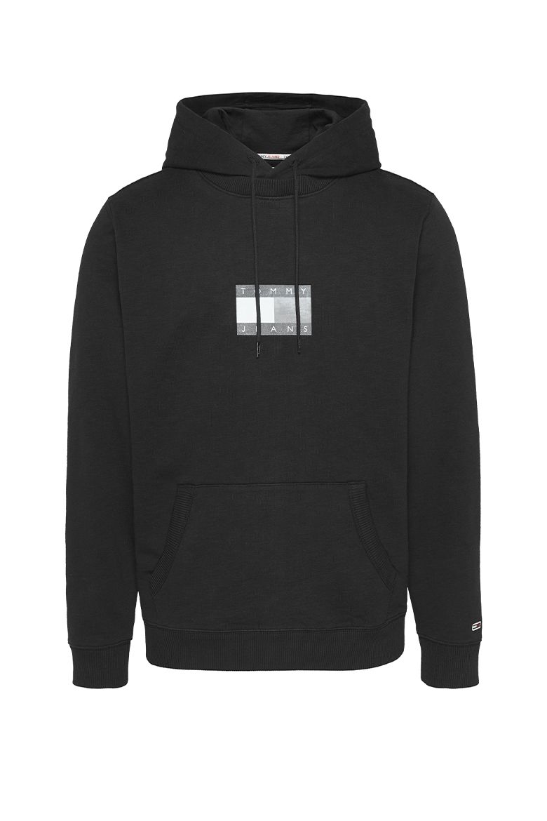 Tommy Jeans Sweatshirt - TJM TOMMY GEL FLAG HOODIE black