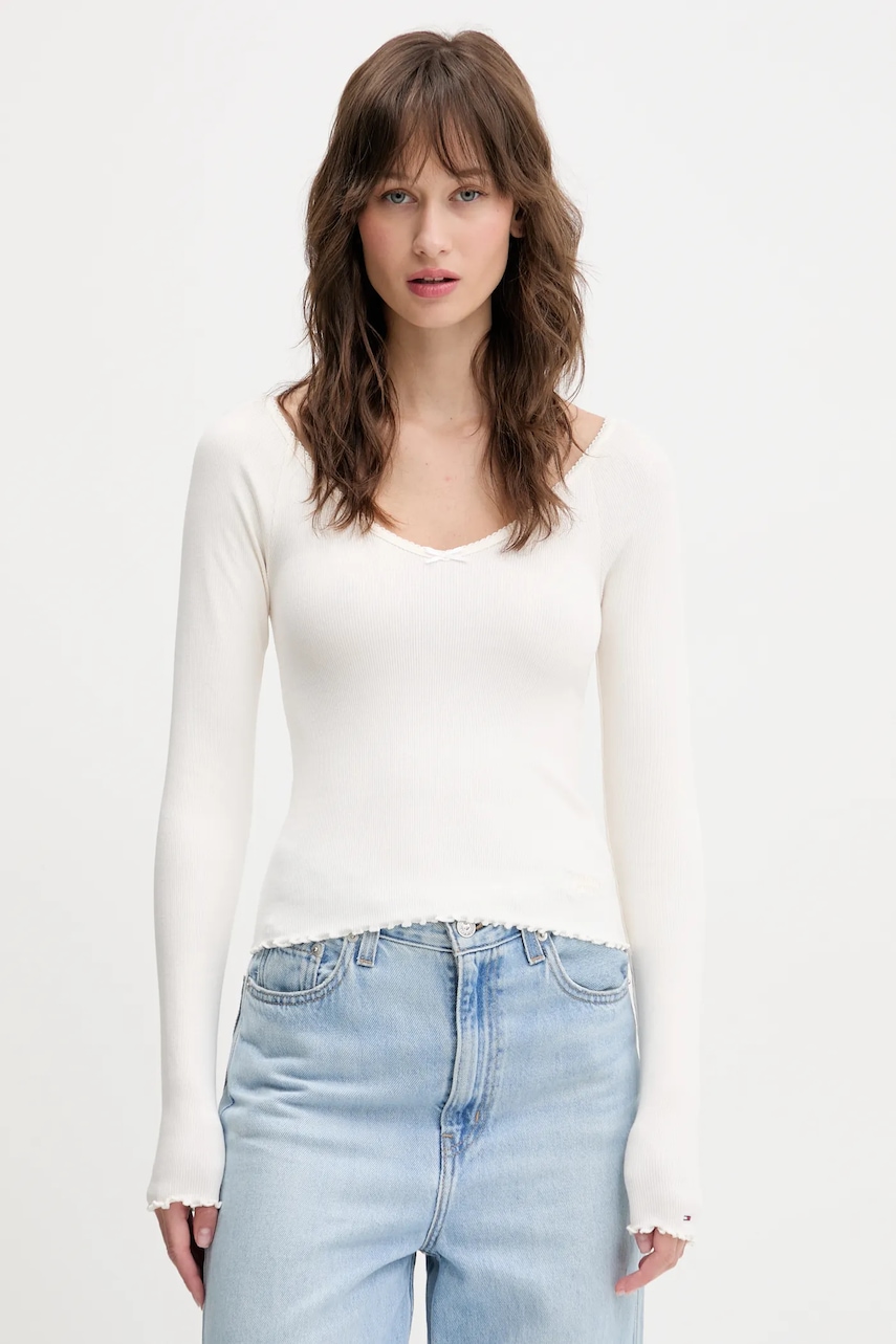 Tommy Jeans  Tričko s dlouhým rukávem