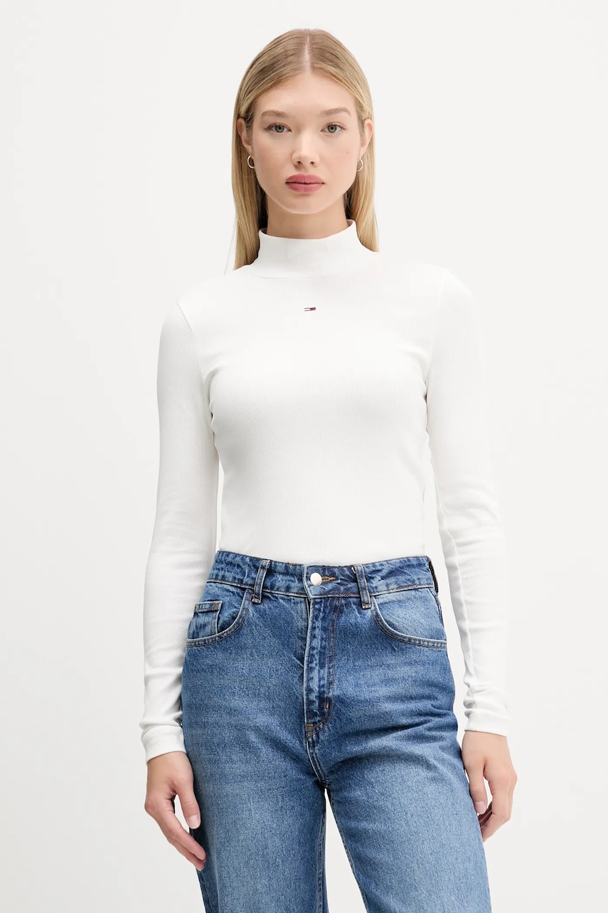 Tommy Jeans  tričko s dlouhým rukávem dámské bavlněné