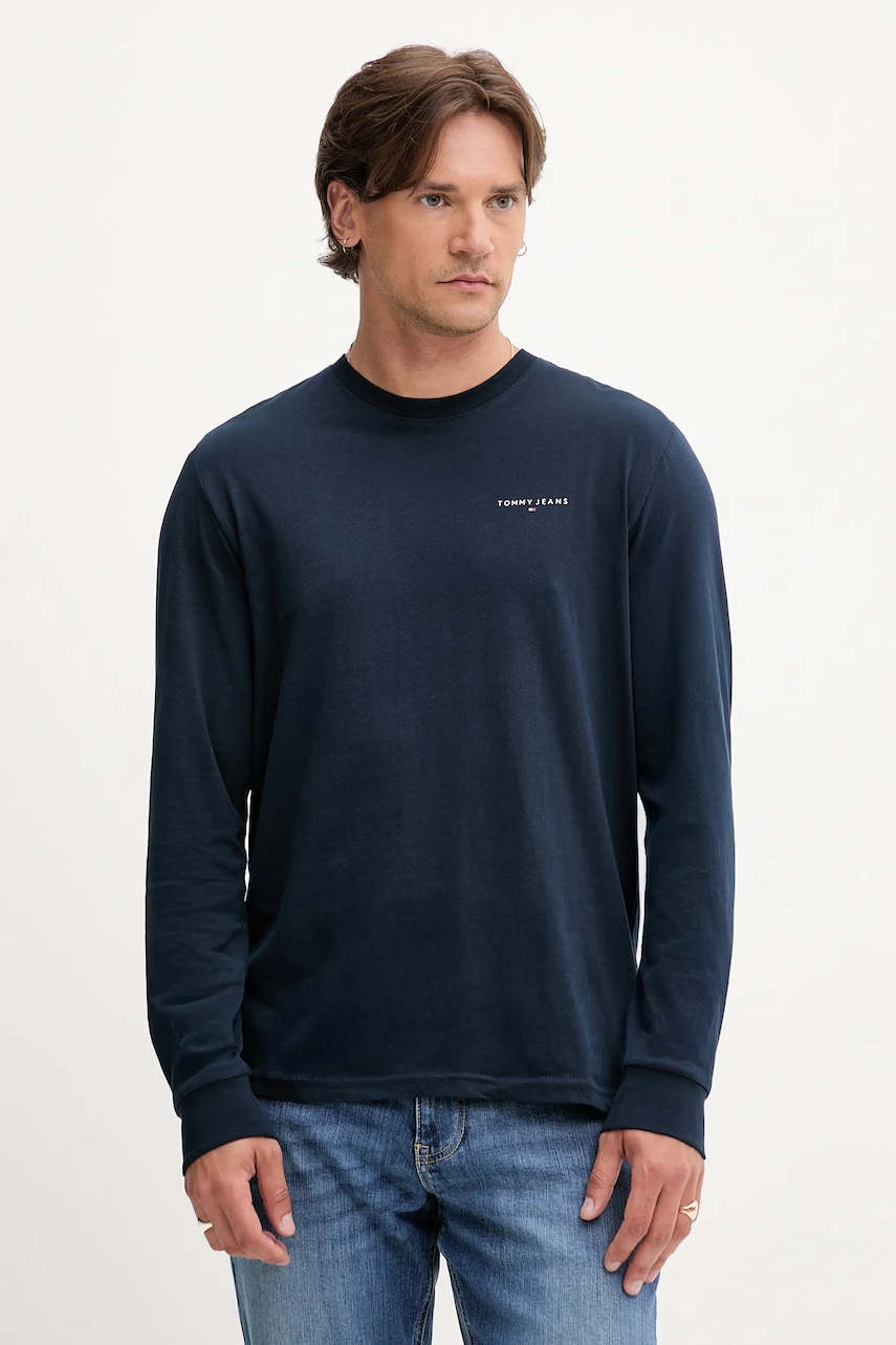 Tommy Jeans  tričko s dlouhým rukávem pánské bavlněné