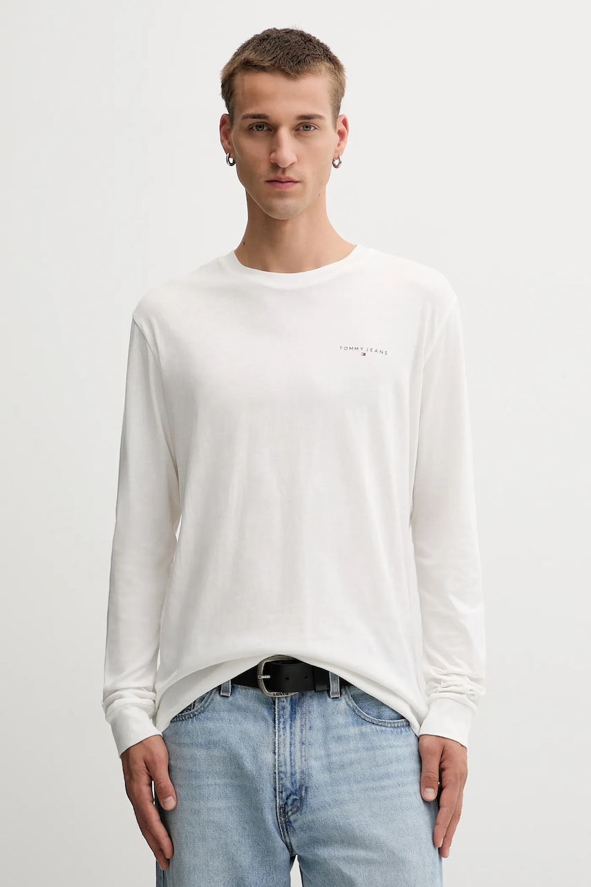 Tommy Jeans  tričko s dlouhým rukávem pánské bavlněné