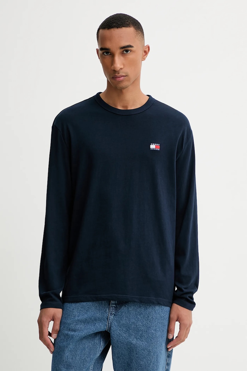 Tommy Jeans  tričko s dlouhým rukávem pánské bavlněné