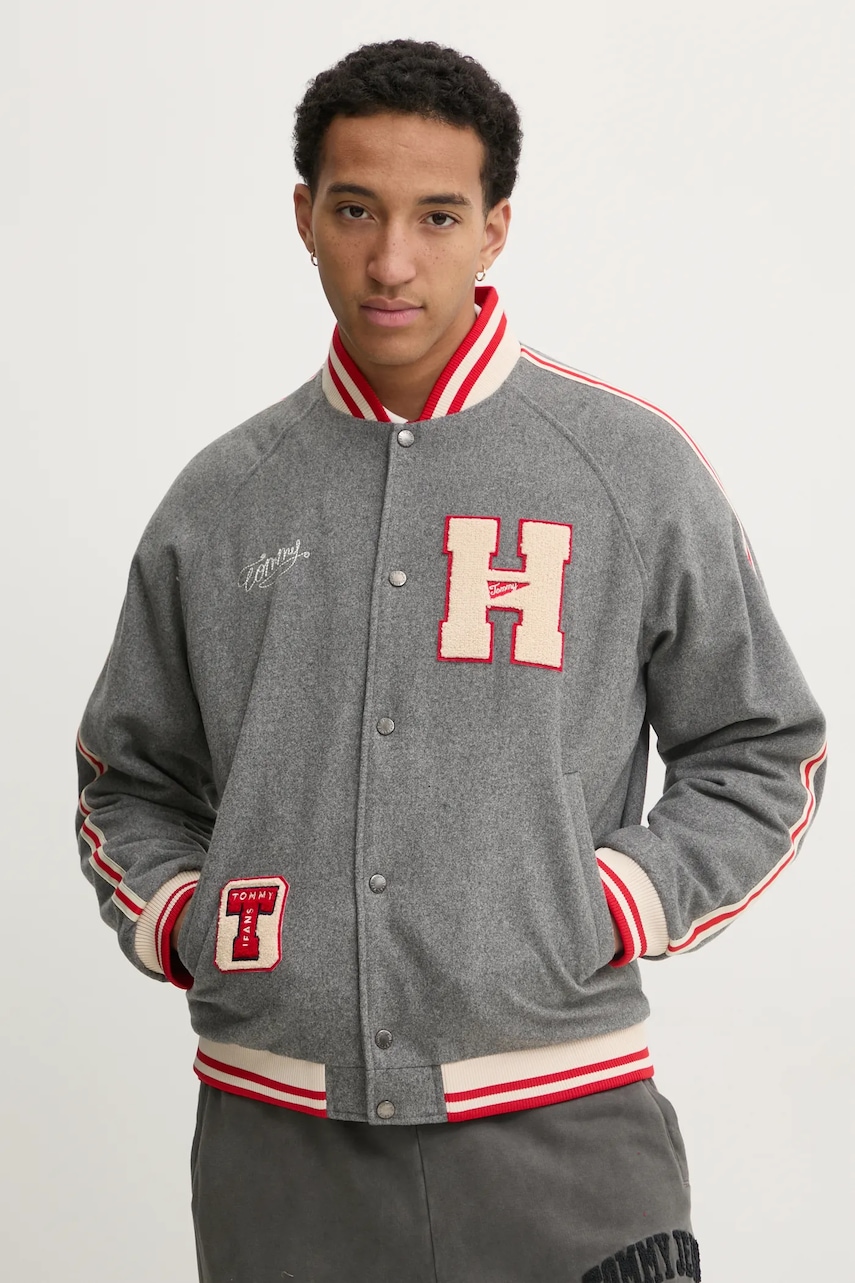 Tommy Jeans  Vlněná bomber bunda