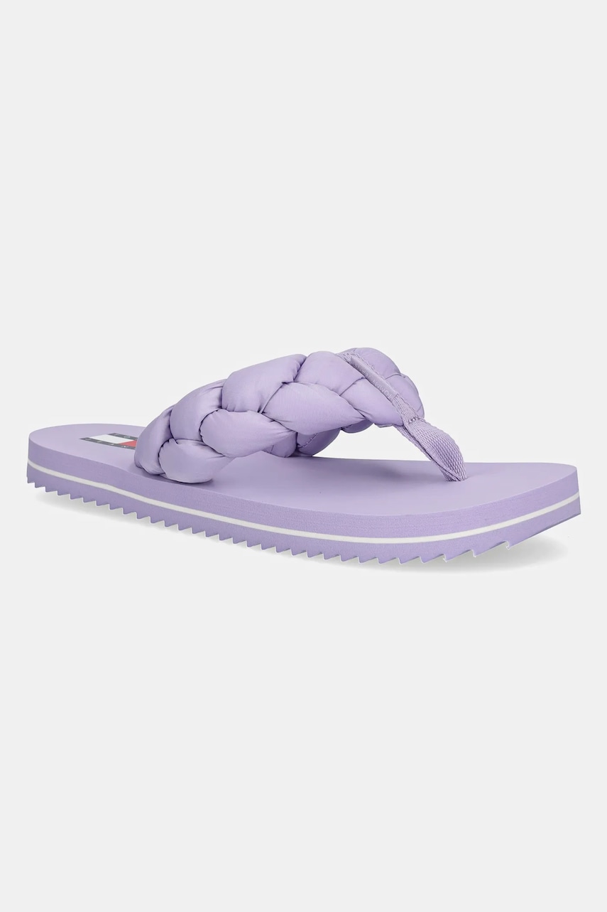 Tommy Jeans  žabky dámské BRAIDED THONG BEACH SANDAL