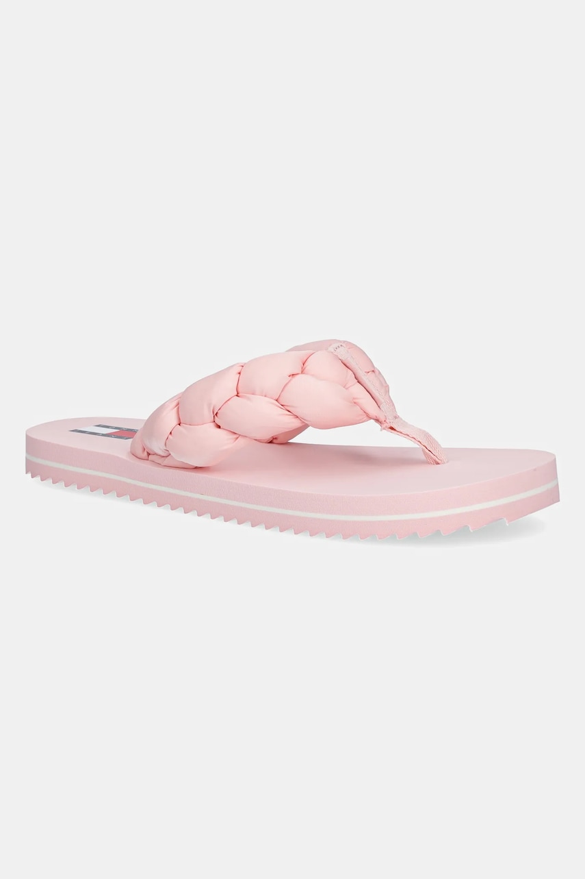 Tommy Jeans  žabky dámské BRAIDED THONG BEACH SANDAL