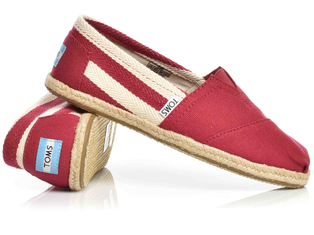 Toms - Classic červené espadrilky