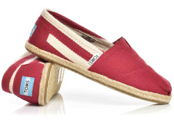 Toms - Classic červené espadrilky