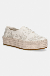 Toms  espadrily na platformě dámské VALENCIA LACE UP