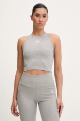 Top adidas Originals Essential šedá barva, IY9649