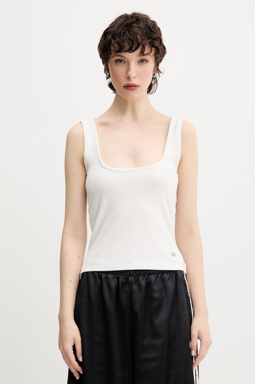 Top adidas Originals Essentials bílá barva, JW5988