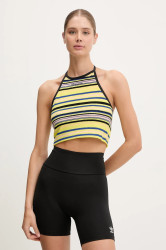 Top adidas Originals Towel S Halter žlutá barva, JC7756